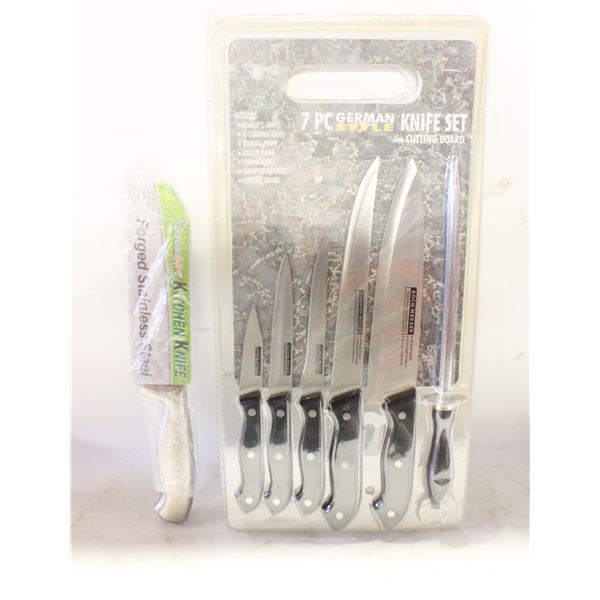 NEW KITCHEN KNIVES ALL TOGETHER