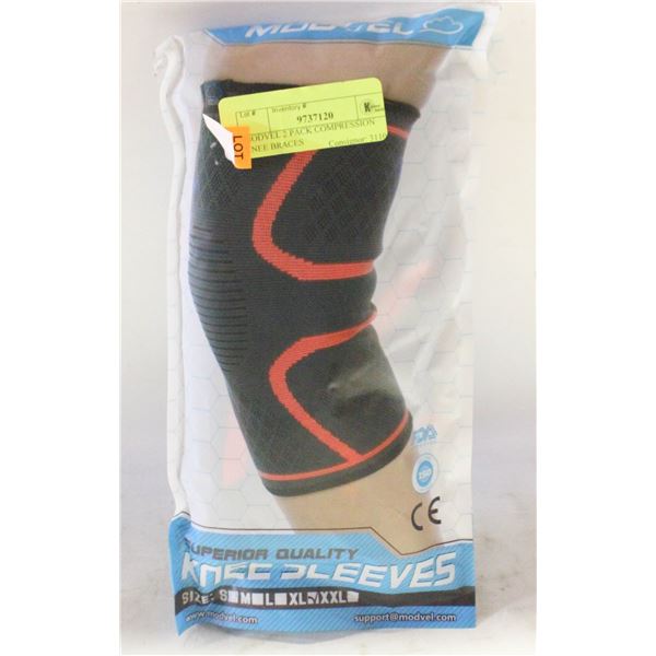 MODVEL 2 PACK COMPRESSION KNEE BRACES
