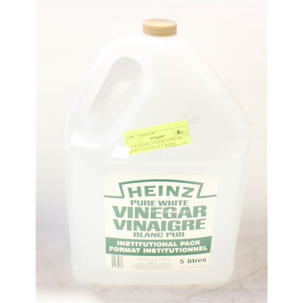 NEW HEINZE 5 LITERS VINEGAR PURE NATURAL ALL WHITE