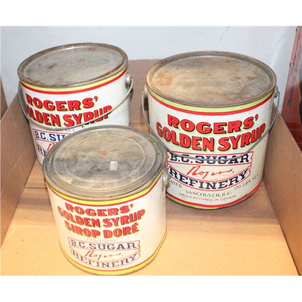 ESTATE COLLECTION OF 3 LIDDED ROGERS