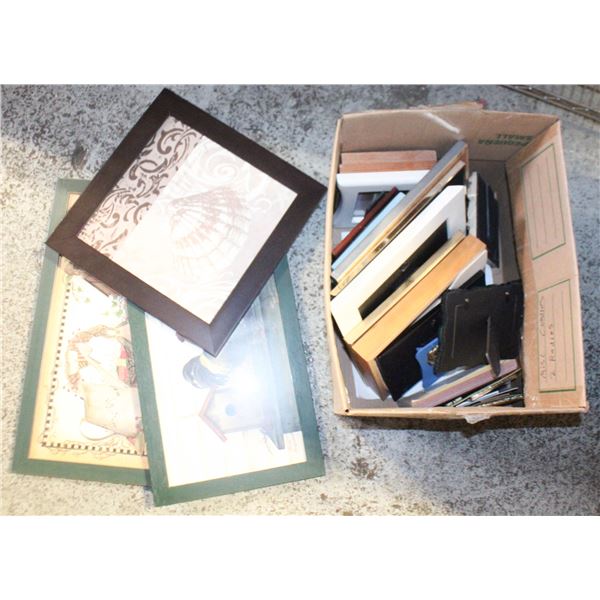 ASSORTED ARTWORK AND PICTURE FRAMES