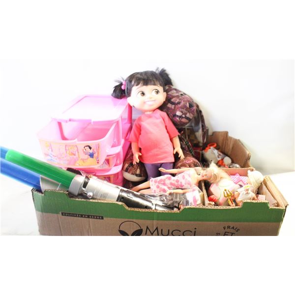 BIG TOY LOT. DISNEY, BARBIE & ACCESS, LITTLE