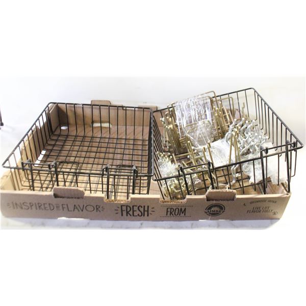 PEG BOARD/HOOKS/BASKETS