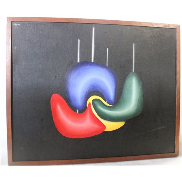 ORIGINAL PAINTING 1970 HAIL OWEN 22" X 30"