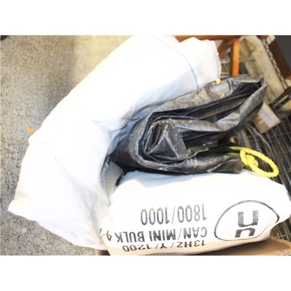 3 FIBC BULK BAGS / CUBIC METER TOTE BAGS