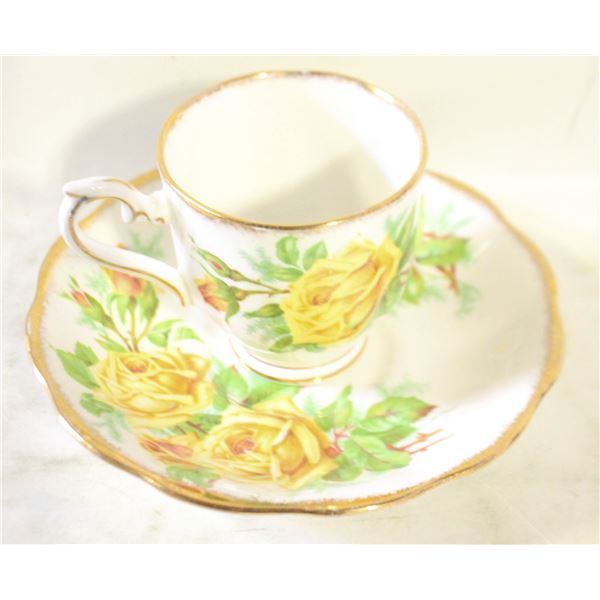 ROYAL ALBERT "TEA ROSE" CUP & SAUCER