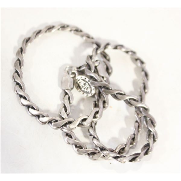 ZIK ZOK PEWTER CHAIN Y2K 18" NECKLACE