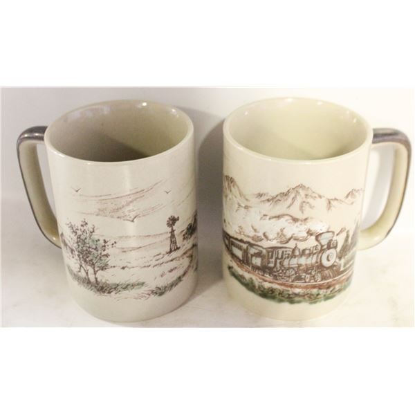 VINTAGE OTAGIRI JAPAN EMBOSSED MUGS