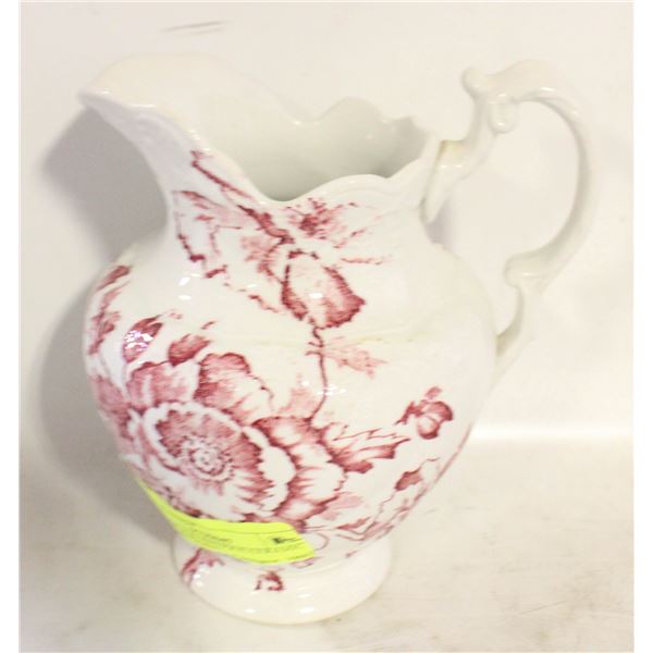 VINTAGE JUG ANTIQUE CERAMIC GENOA ENGLISH