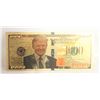 Image 1 : GOLD-FOIL BANK NOTE OF DONALD TRUMP