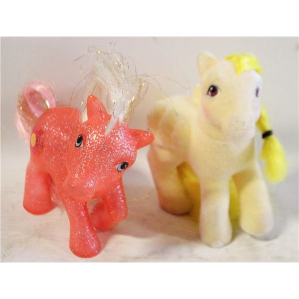 G1 MY LITTLE PONY 1984 & 1985 SO SOFT FLOCKED