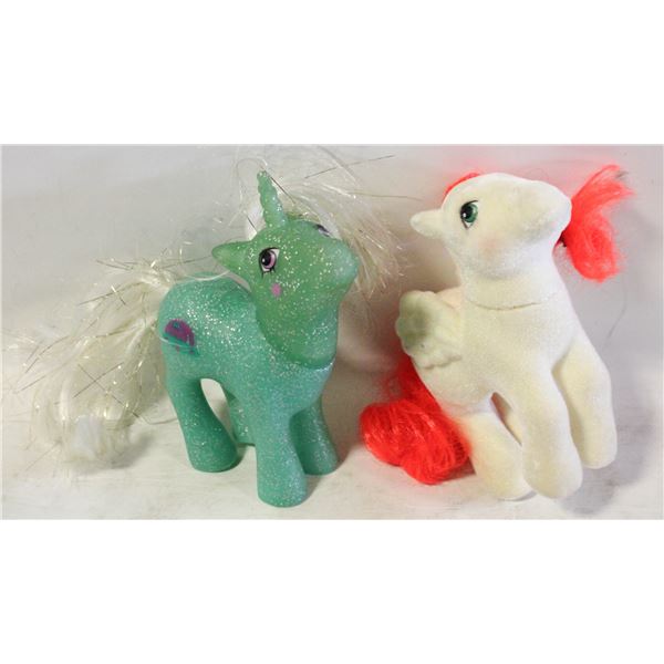 G1 MY LITTLE PONY 1984 & 1985 SO SOFT FLOCKED