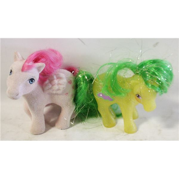 G1 MY LITTLE PONY 1983 & 1985 SO SOFT FLOCKED