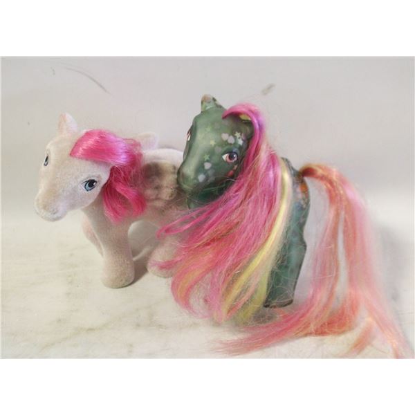 G1 MY LITTLE PONY 1987 & 1985 SO SOFT FLOCKED
