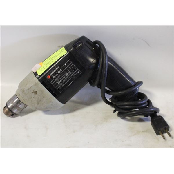 BLACK & DECKER 10MM CORDED ELECTRIC DRILL