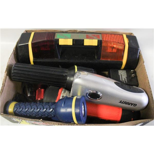 LOT OF ASSORTED FLASHLIGHTS