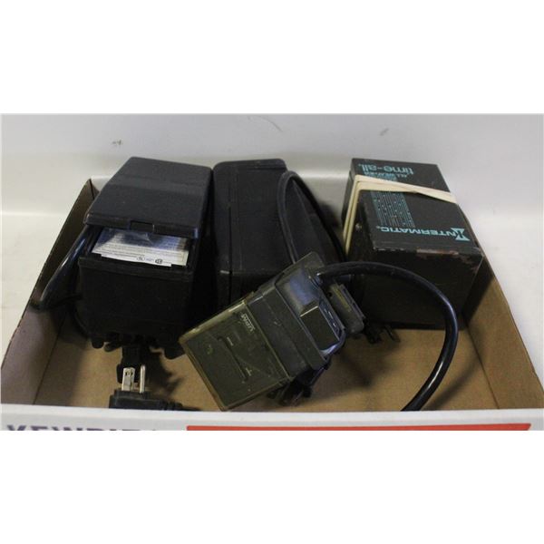 LOT OF 4 OUTDOOR TIMERS