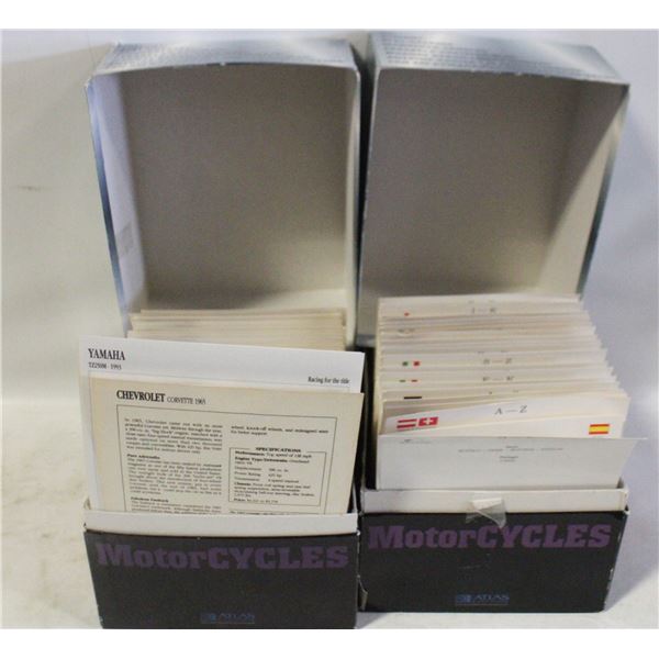 VTG 90'S 2 BOX ATLAS EDITIONS MOTORCYCLE HISTORY