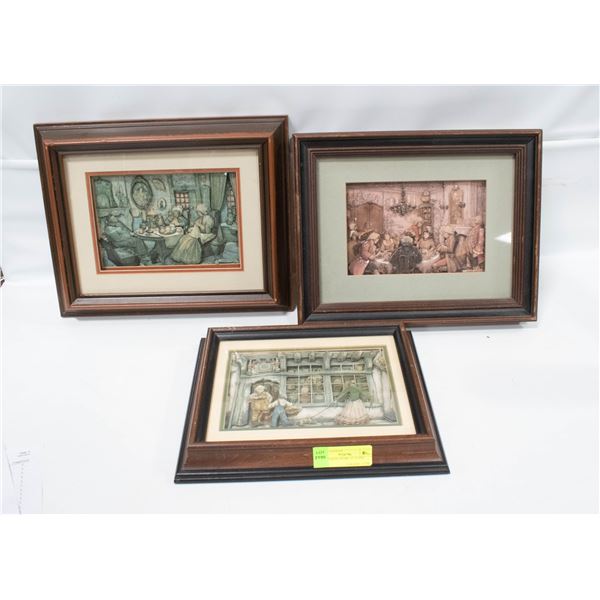 LOT OF 3 DECO-PAUGE STORE 12” X 10W, DECO-PAUGE AR