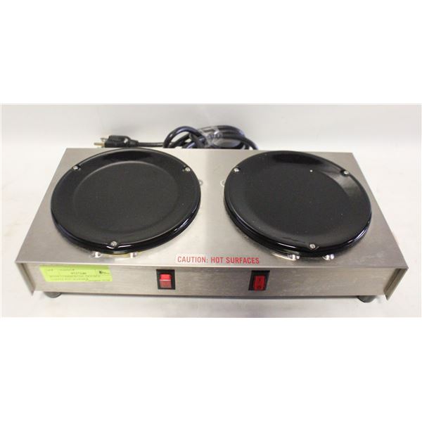 BUNN COMMERCIAL DOUBLE COFFEE POT WARMER