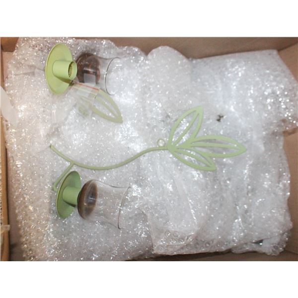 SET OF THREE PARTYLITE WALL SCONCES