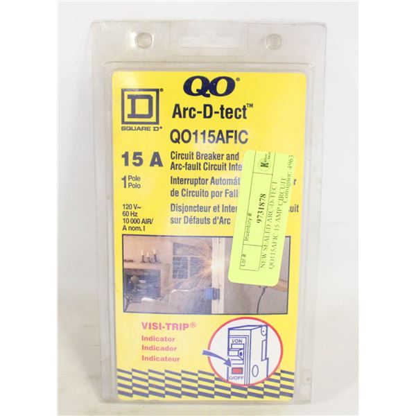 NEW SEALED ARC-D-TECT QO115AFIC 15 AMP CIRCUIT