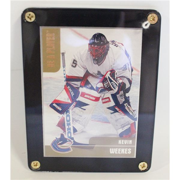 1999 IN THE GAME BE A PLAYER KEVIN WEEKES