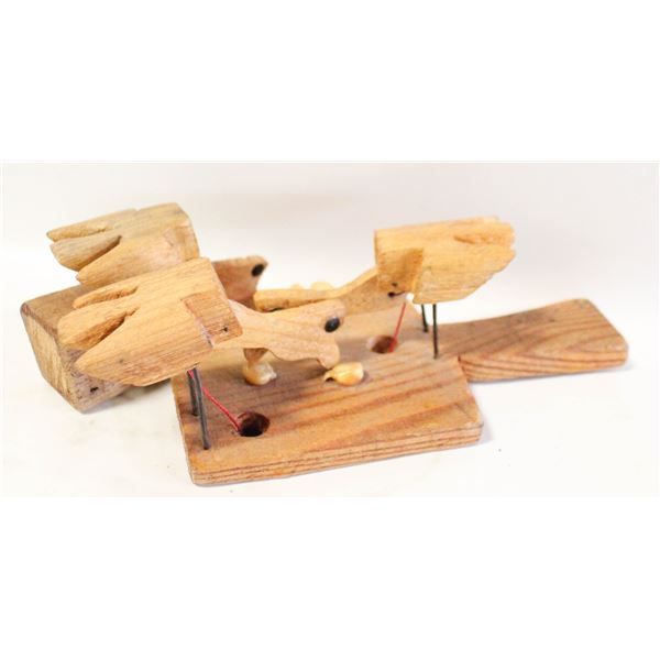 VINTAGE WOODEN FOLK ART TOY