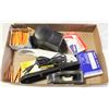 Image 1 : BOX OF STAPLER.SHARPENER,TAPE,BOX OF