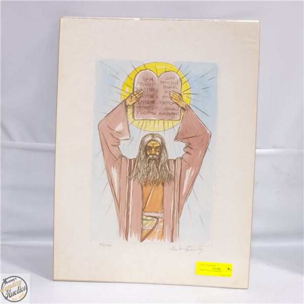 PRINT 34 OF 100 MOSES
