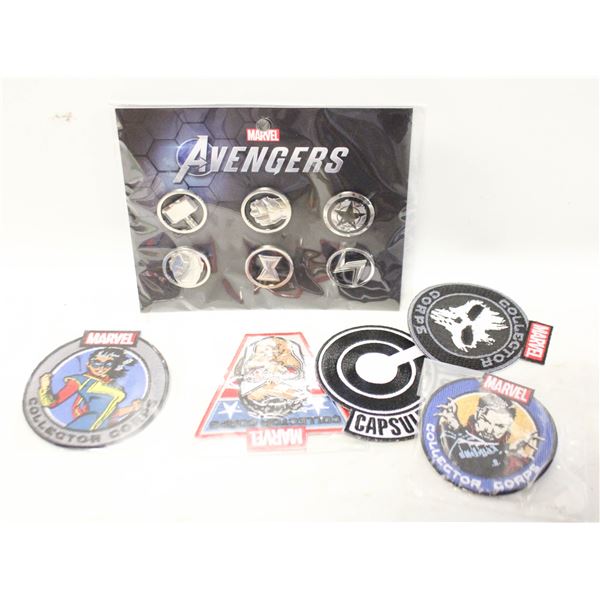 MARVEL’S THE AVENGERS PRE-ORDER PIN SET + PATCHES