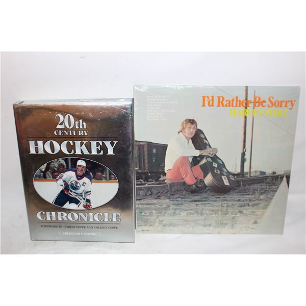 HARD COVER COLLECTORS BOOK+VINYL RECORD IN SLEEVE