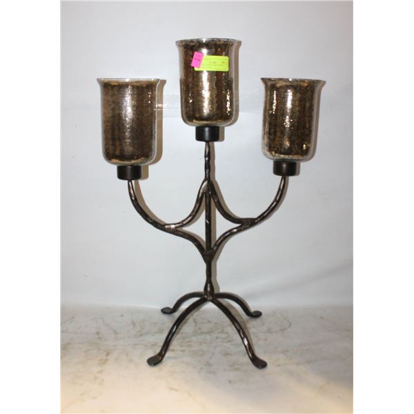 MEDIUM CANDELABRA WITH 3 CANDLEHOLDERS