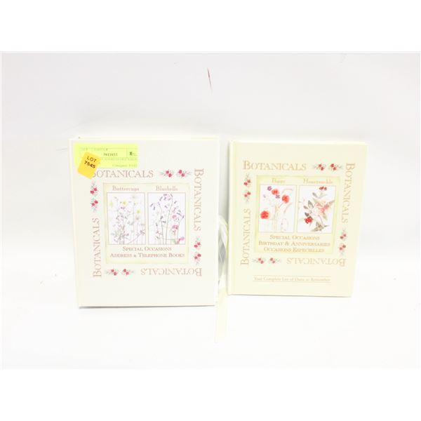BOTANICALS ADDRESS/OCCASIONS BOOK- NEW