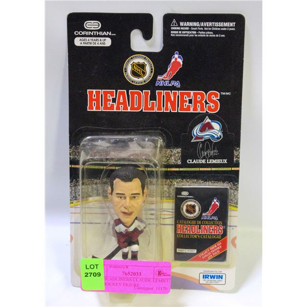NHL HEADLINERS CLAUDE LEMIEUX 1997 HOCKEY FIGURE