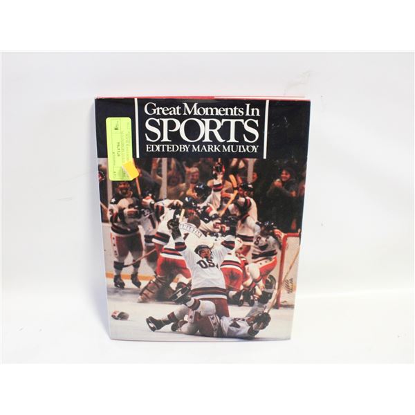 1981 GREATEST MOMENTS IN SPORTS HARDCOVER BOOK
