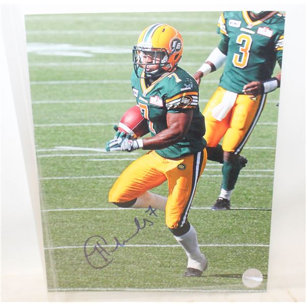 PRO AM SIGNED FOOTBALL PHOTO NO COA