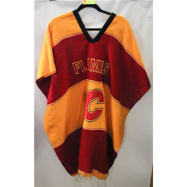 VINTAGE CALGARY FLAMES PONCHO