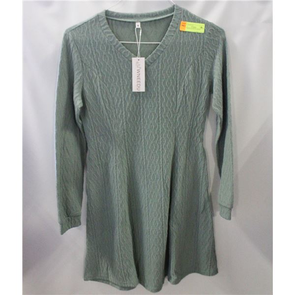 NEW- MEDIUM GREEN DRESS.