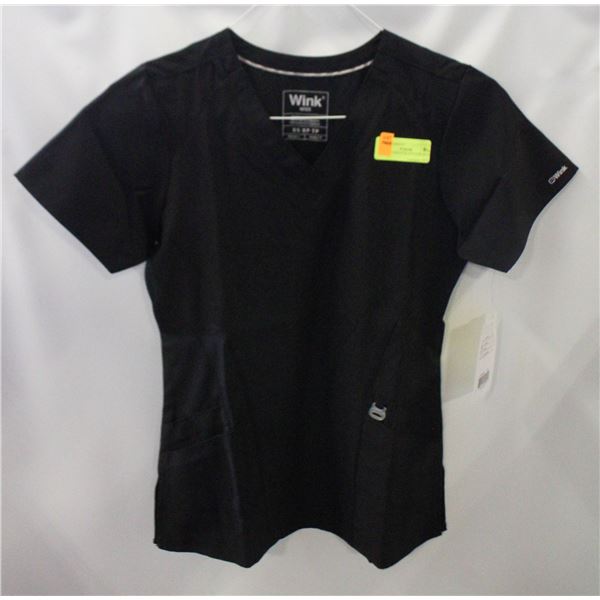 NEW- WOMEN’S BLACK SCRUBS XS.