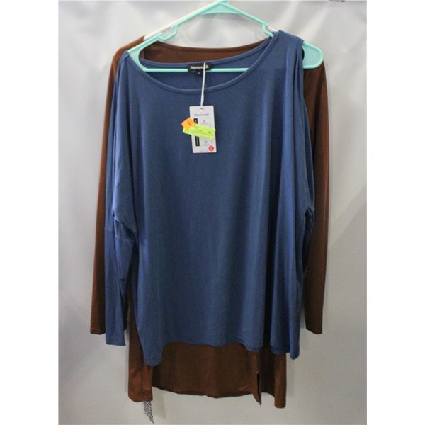 NEW LARGE BROWN DRESS AND LARGE SHIRT.