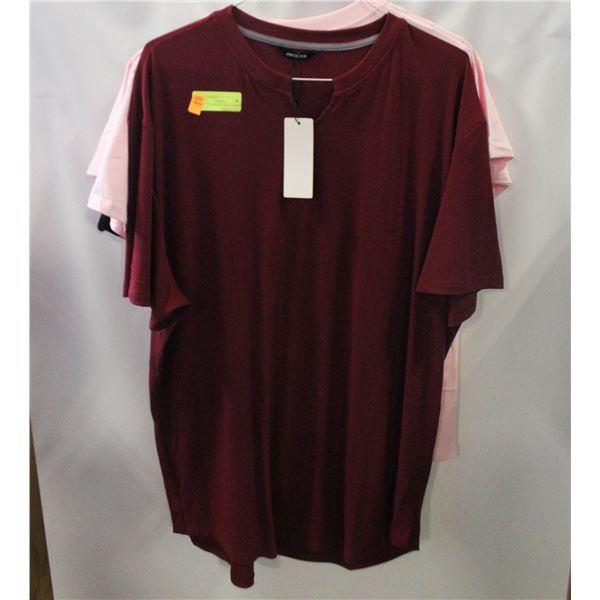 NEW- 4 ASSORTED LARGE WOMEN’S SHIRTS.