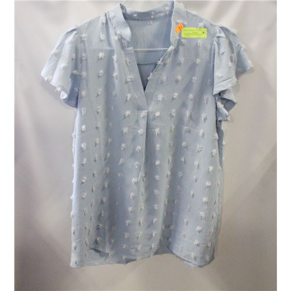 NEW LARGE BLUE WOMEN’S BLOUSE.