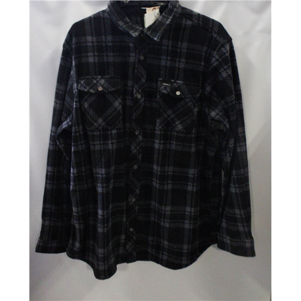 NEW MEN'S ONEIL BUTTON FLEECE SHIRT SIZE XL