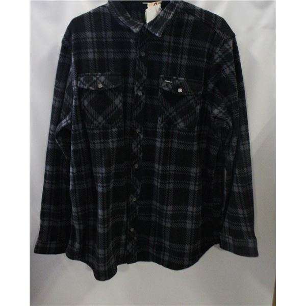 NEW MEN'S ONEIL BUTTON FLEECE SHIRT SIZE XL