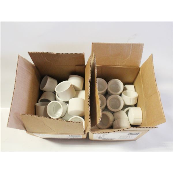 2 X CASES OF SPEARS PVC PIPE FITTING END CAPS