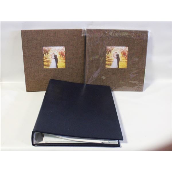 THREE PHOTO ALBUMS