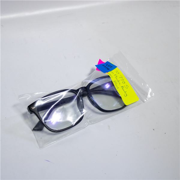 FULL-RIM PLASTIC READING GLASSES BLACK
