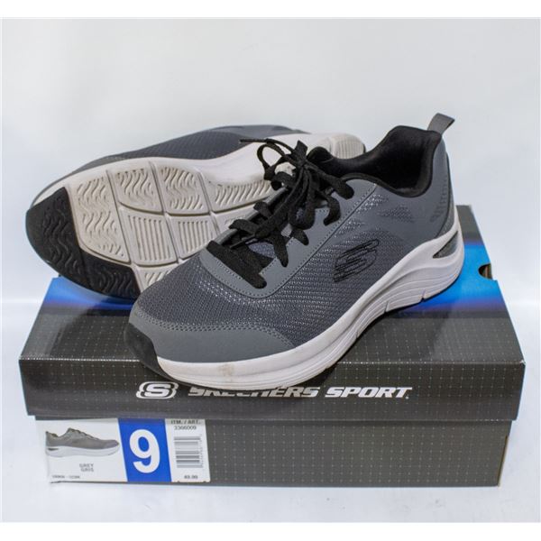 SKECHERS SPORT GREY SIZE 9 SHOES