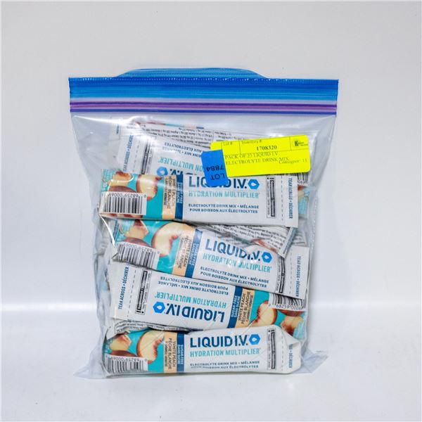 PACK OF 23 LIQUID I.V. ELECTROLYTE DRINK MIX